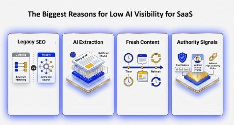 The Biggest Reasons for Low AI Visibility for SaaS